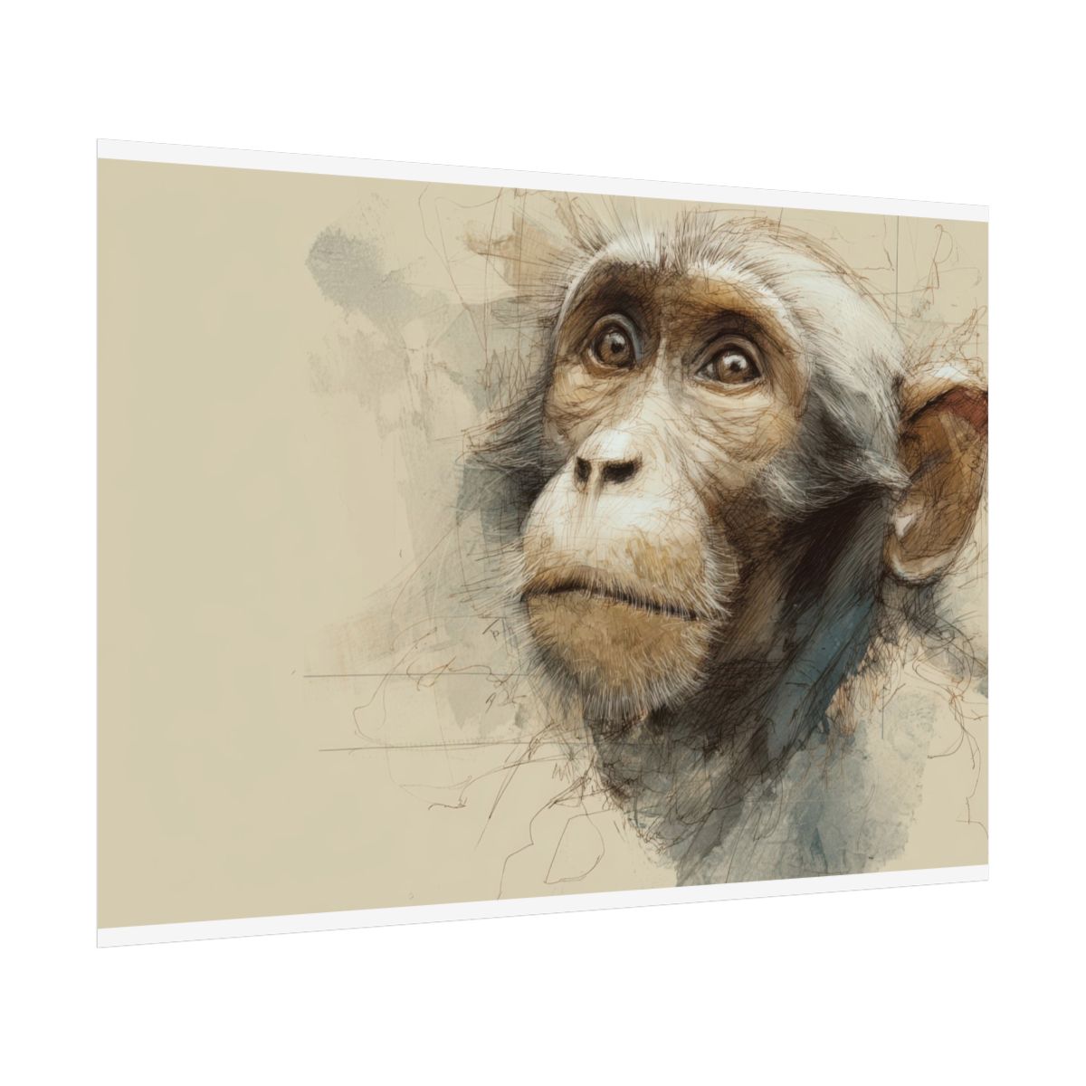 Monkey Portrait Canvas Print — product image 13