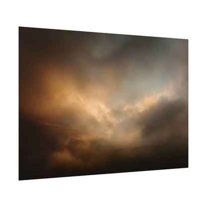 Moody Sky Abstract Canvas Wall Art – fine art poster print