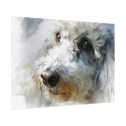 Poodle Portrait Wall Art – fine art poster print