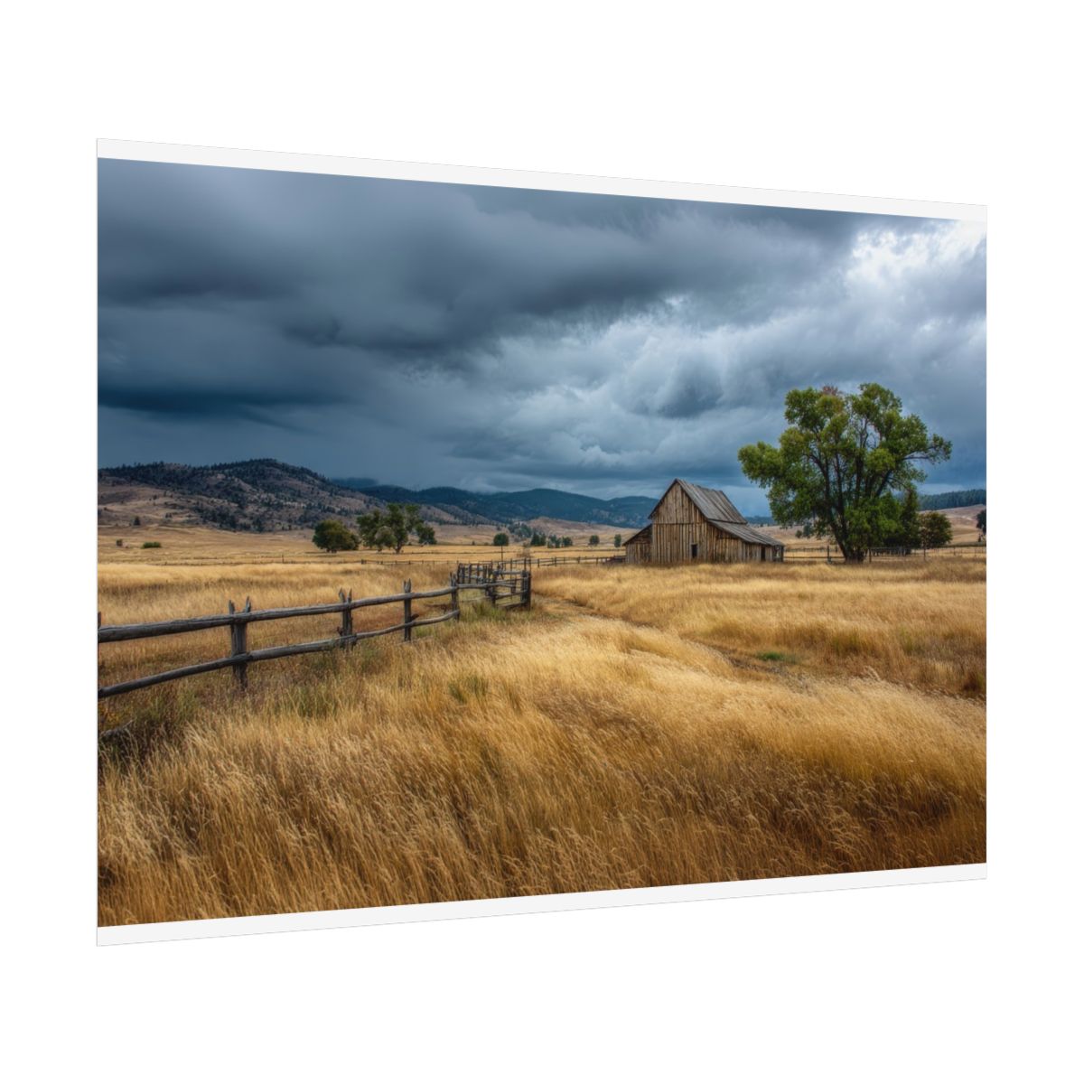 Rustic Barn Canvas Print – fine art poster print