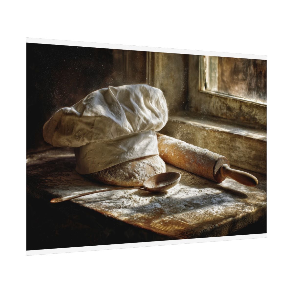 Rustic Kitchen Chef Hat Wall Art – fine art poster print