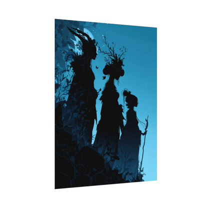 The Fates Silhouette Canvas Art – fine art poster print