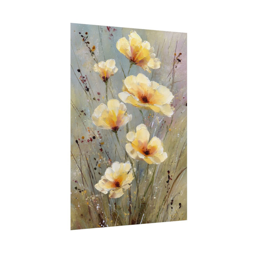 Watercolor Poppy Wall Art – fine art poster print