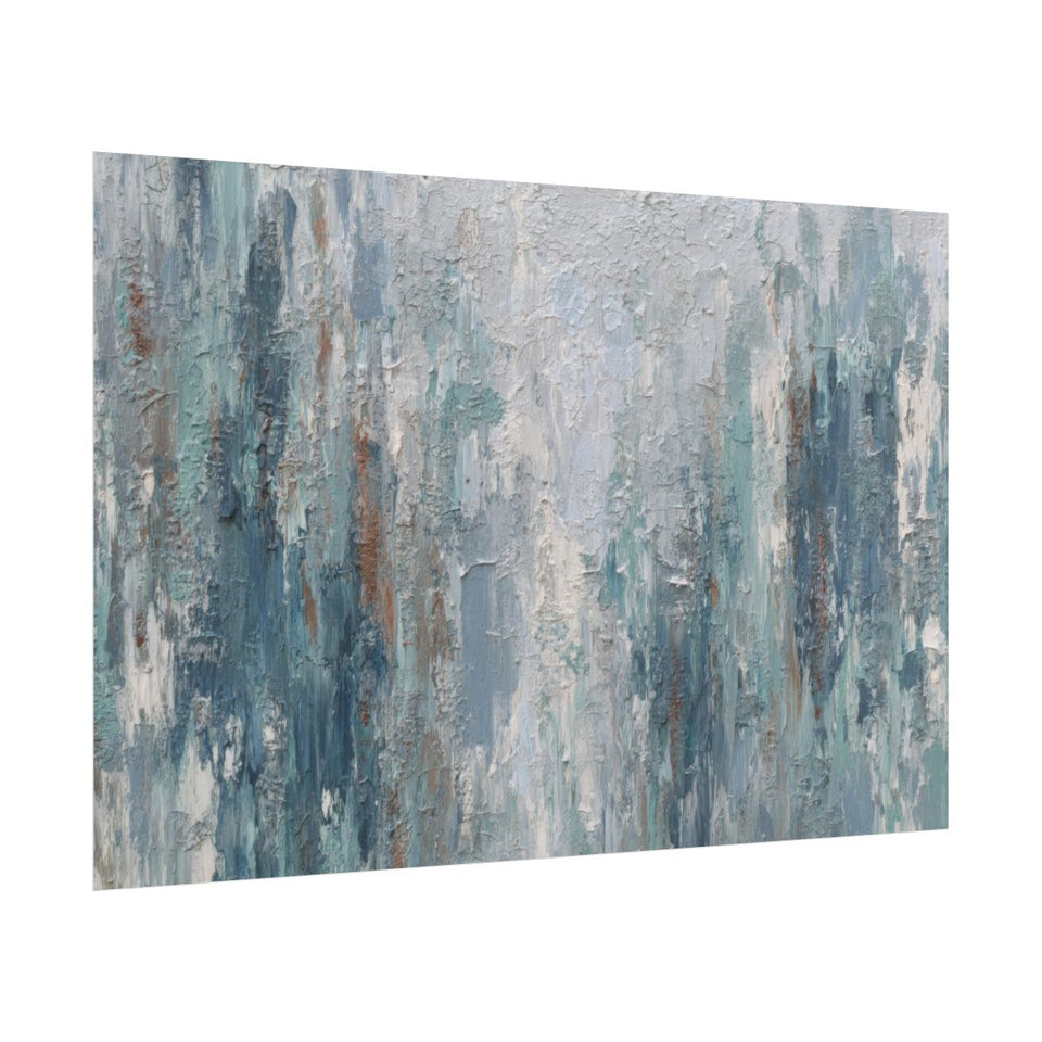Abstract Forest Canvas Wall Art – fine art poster print