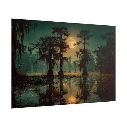 Gothic Swamp Canvas Wall Art – fine art poster print