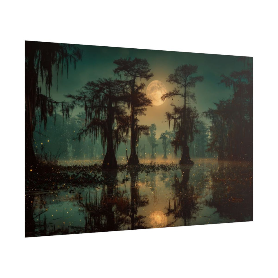 Gothic Swamp Canvas Wall Art – fine art poster print
