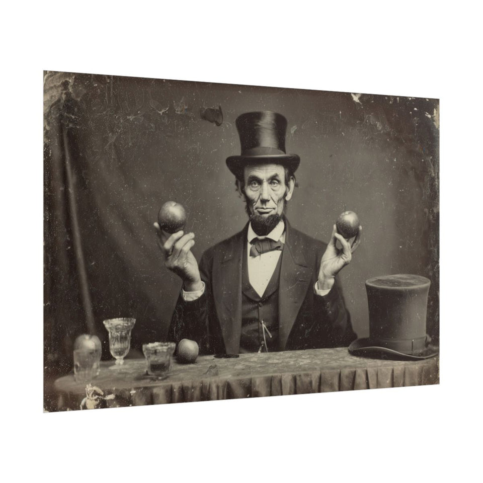 Lincoln Portrait Canvas Art – fine art poster print