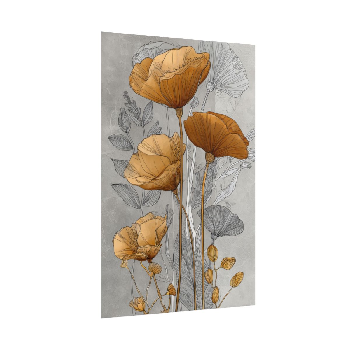 Modern Floral Wall Art Print – fine art poster print