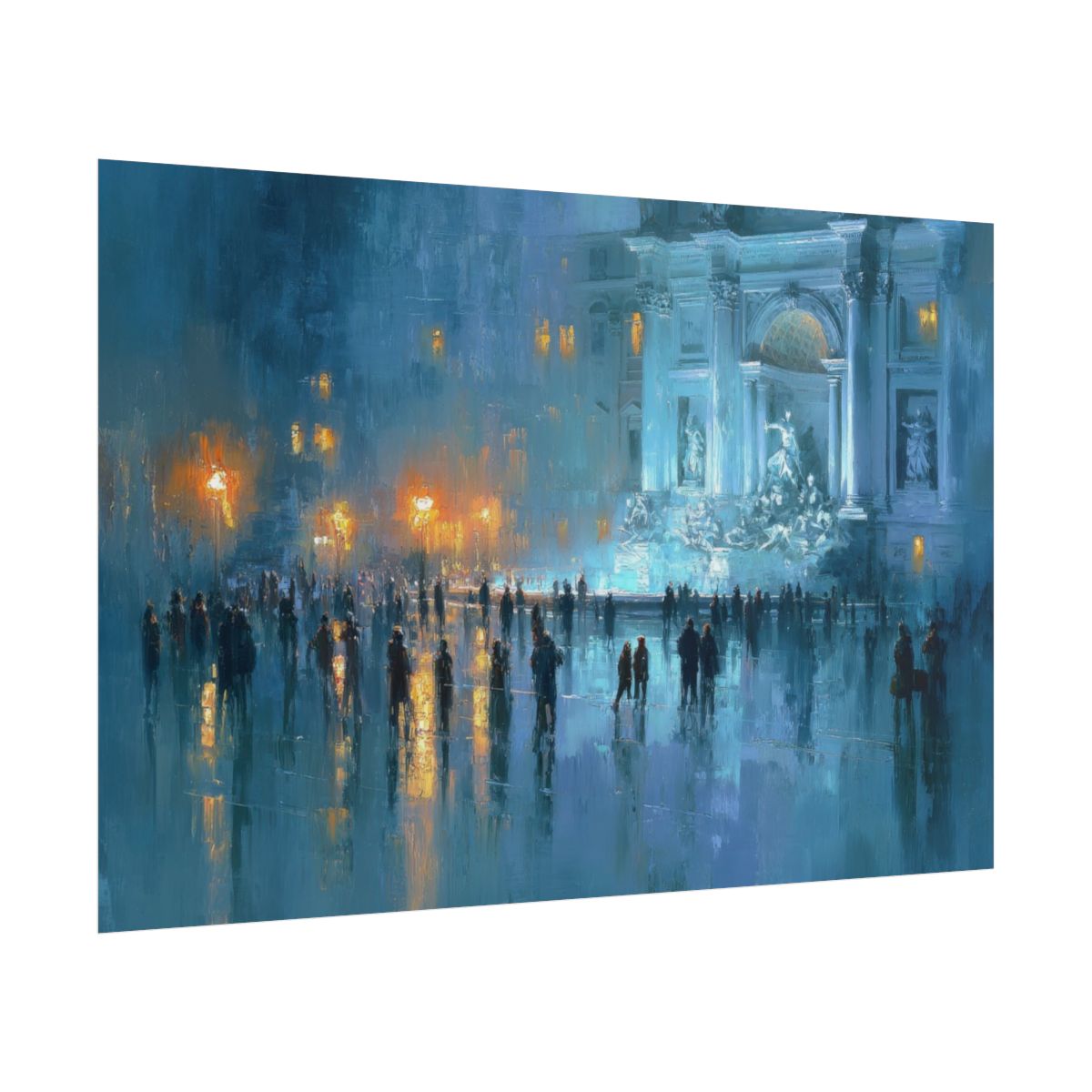 Trevi Fountain Canvas Print – fine art poster print