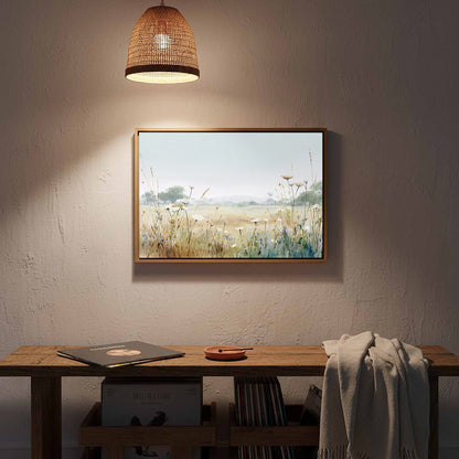 Meadow Wildflower Canvas Print – styled room view 14