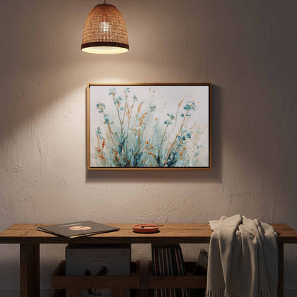 Abstract Botanical Wall Art – styled room view 13