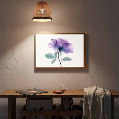 X-Ray Flower Canvas Print – styled room view 13