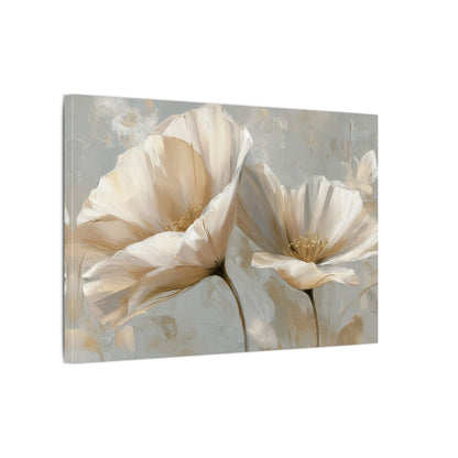 Abstract Floral Canvas Print – gallery wrapped canvas, side view