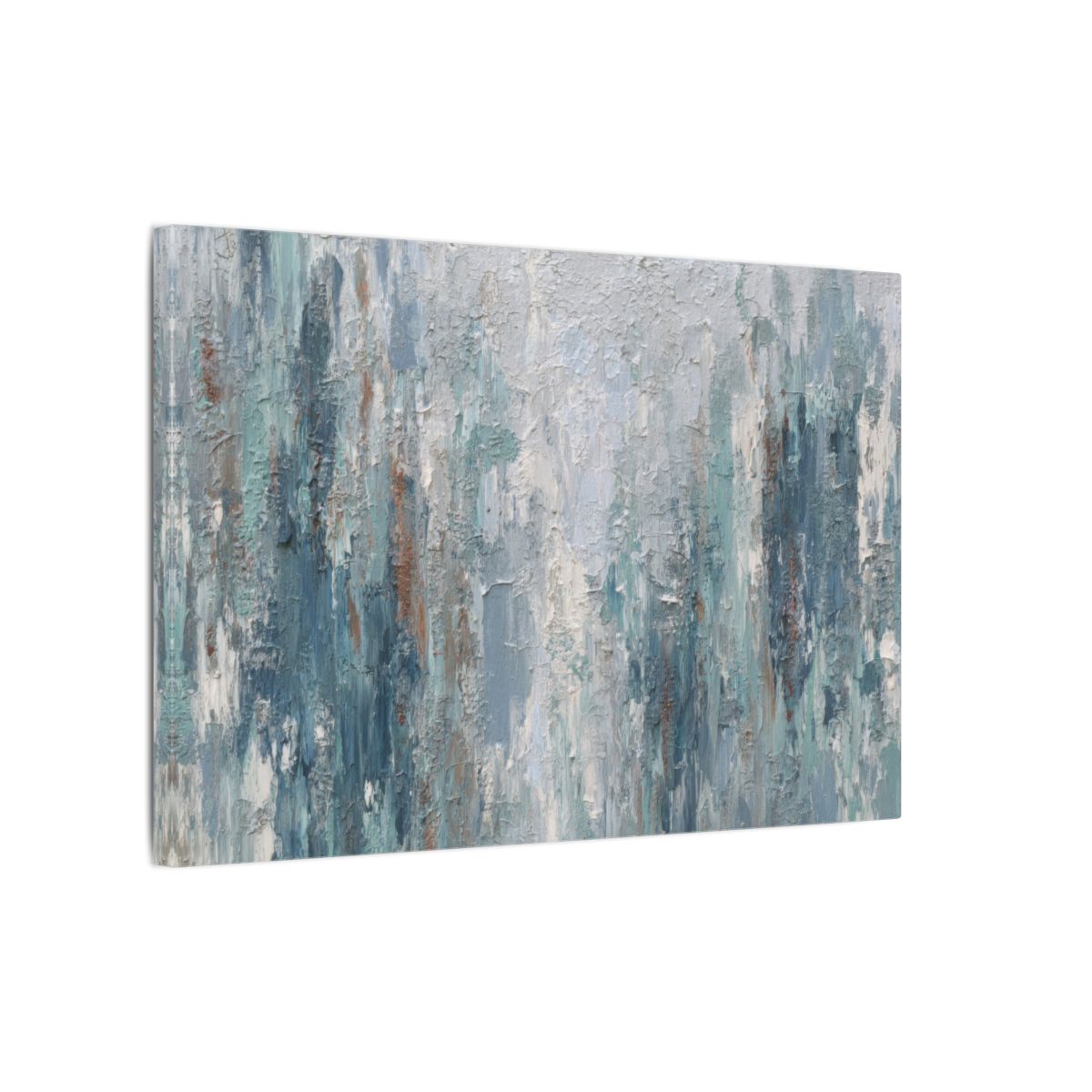 Abstract Forest Canvas Wall Art – gallery wrapped canvas, side view