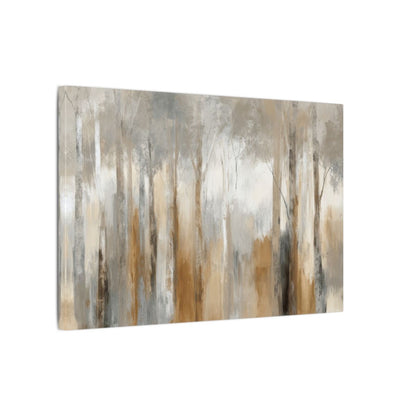 Abstract Forest Canvas Wall Art – gallery wrapped canvas, side view