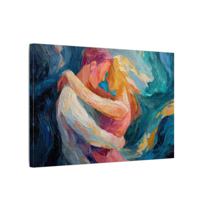 Abstract Intimate Canvas Art – gallery wrapped canvas, side view