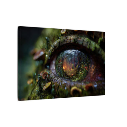 Ancient Tree Eye Canvas Art – gallery wrapped canvas, side view