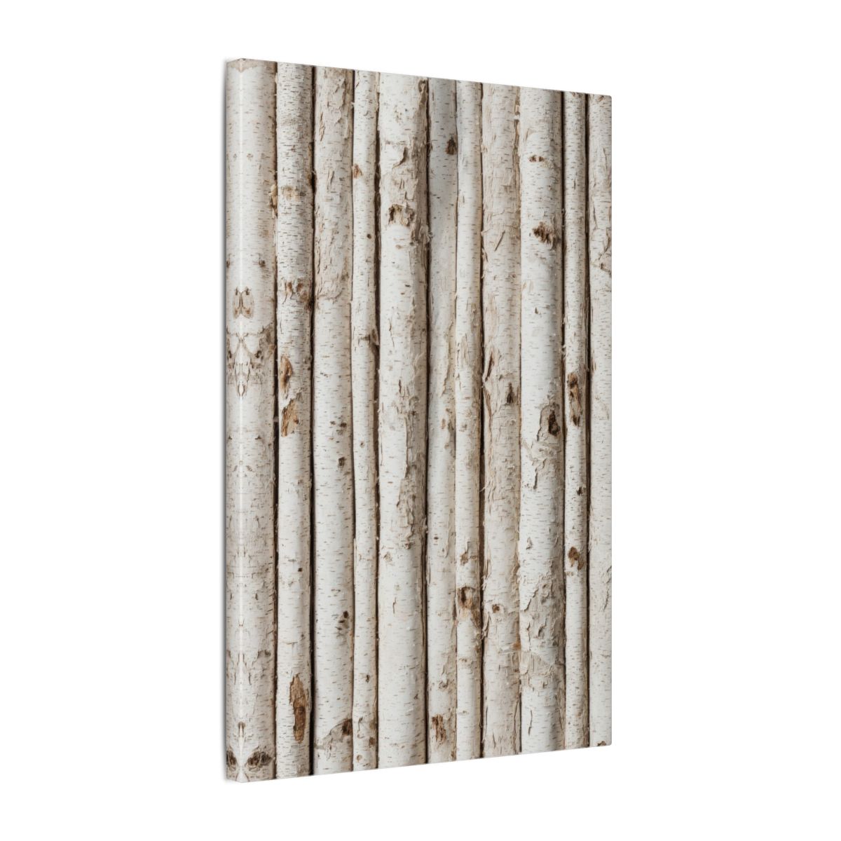 Birch Tree Canvas Wall Art – gallery wrapped canvas, side view