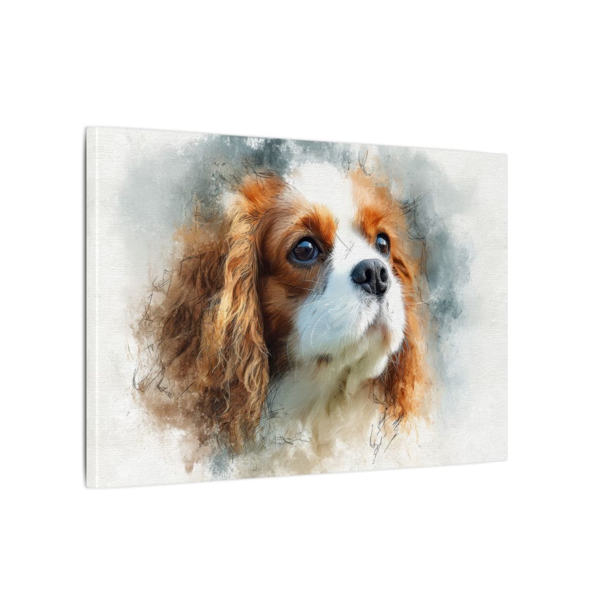 Cavalier King Charles Spaniel Canvas – gallery wrapped canvas, side view