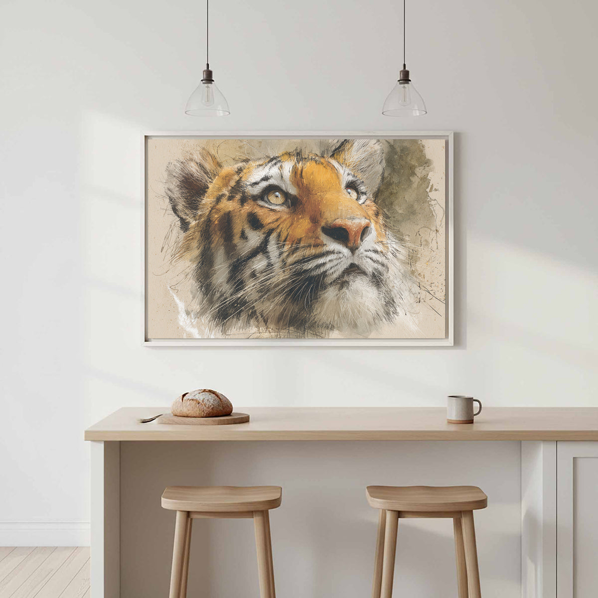 Tiger Portrait Canvas Wall Art — product image 1