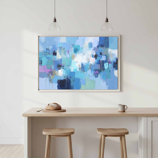 Abstract Blue Canvas Wall Art — product image 1