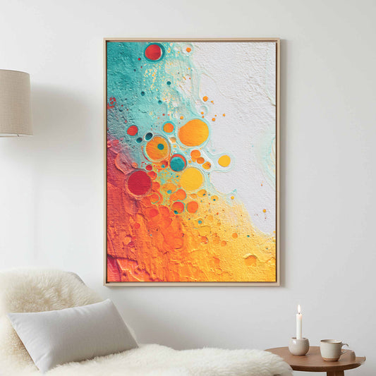 Abstract Orange Canvas Wall Art — product image 1