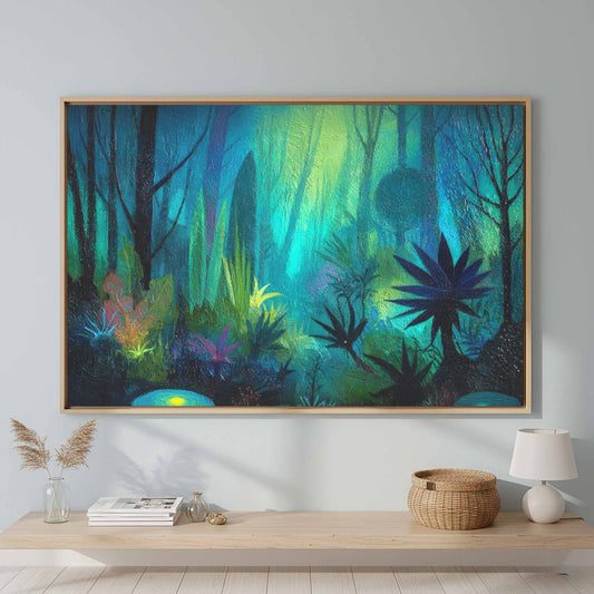 Dark Jungle Night Canvas Art — product image 1