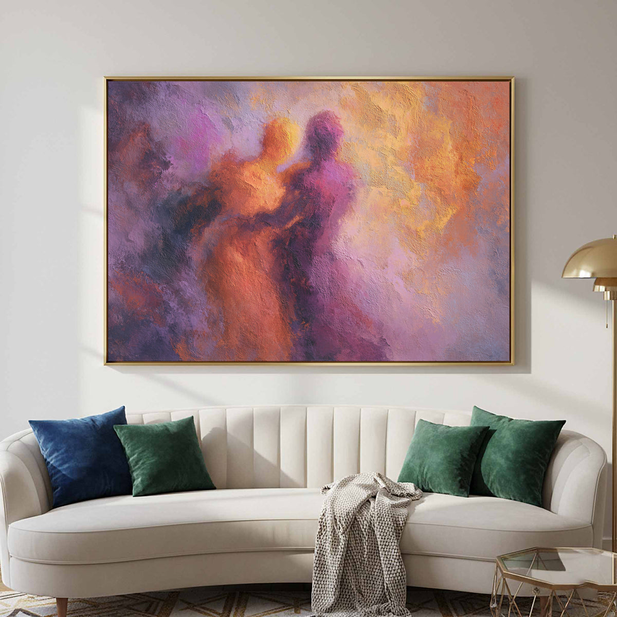 Abstract Intimate Wall Art – styled room view 2