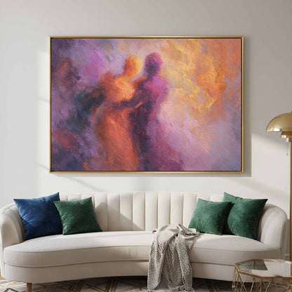 Abstract Intimate Wall Art – styled room view 2