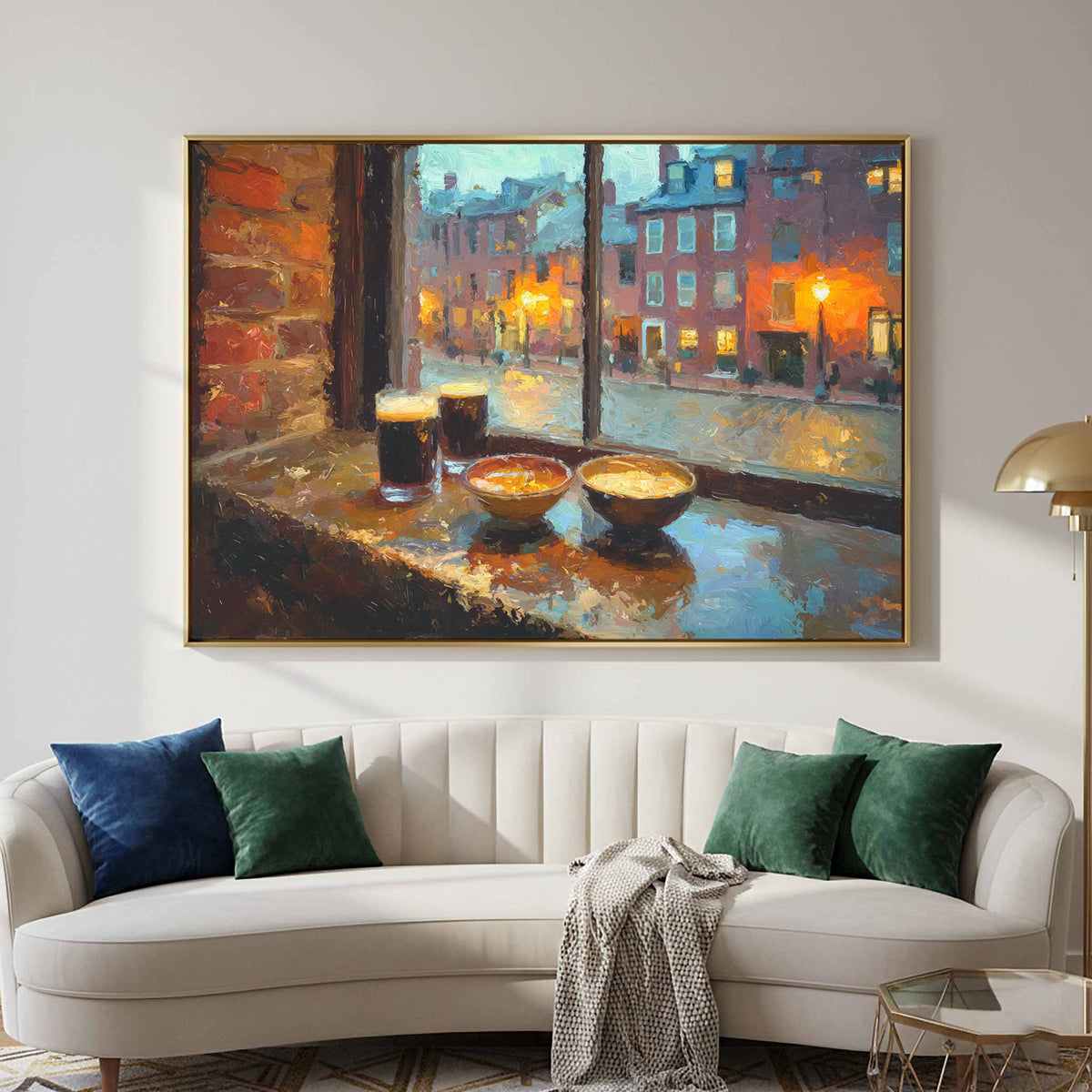 Boston Harbor Tavern Canvas Art — product image 1