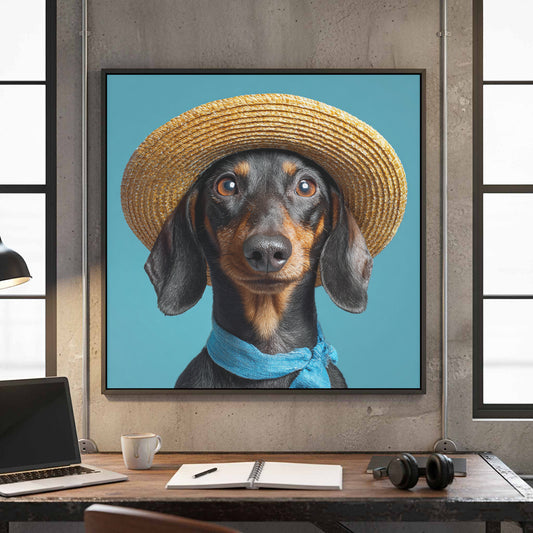 Dachshund Dog Portrait Canvas Print — product image 1