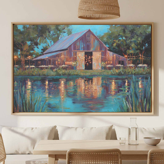 Barn Wedding Canvas Print — product image 1