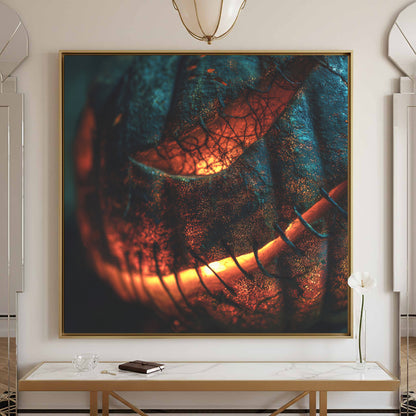 Jack-O-Lantern Halloween Canvas Print – styled room view 3