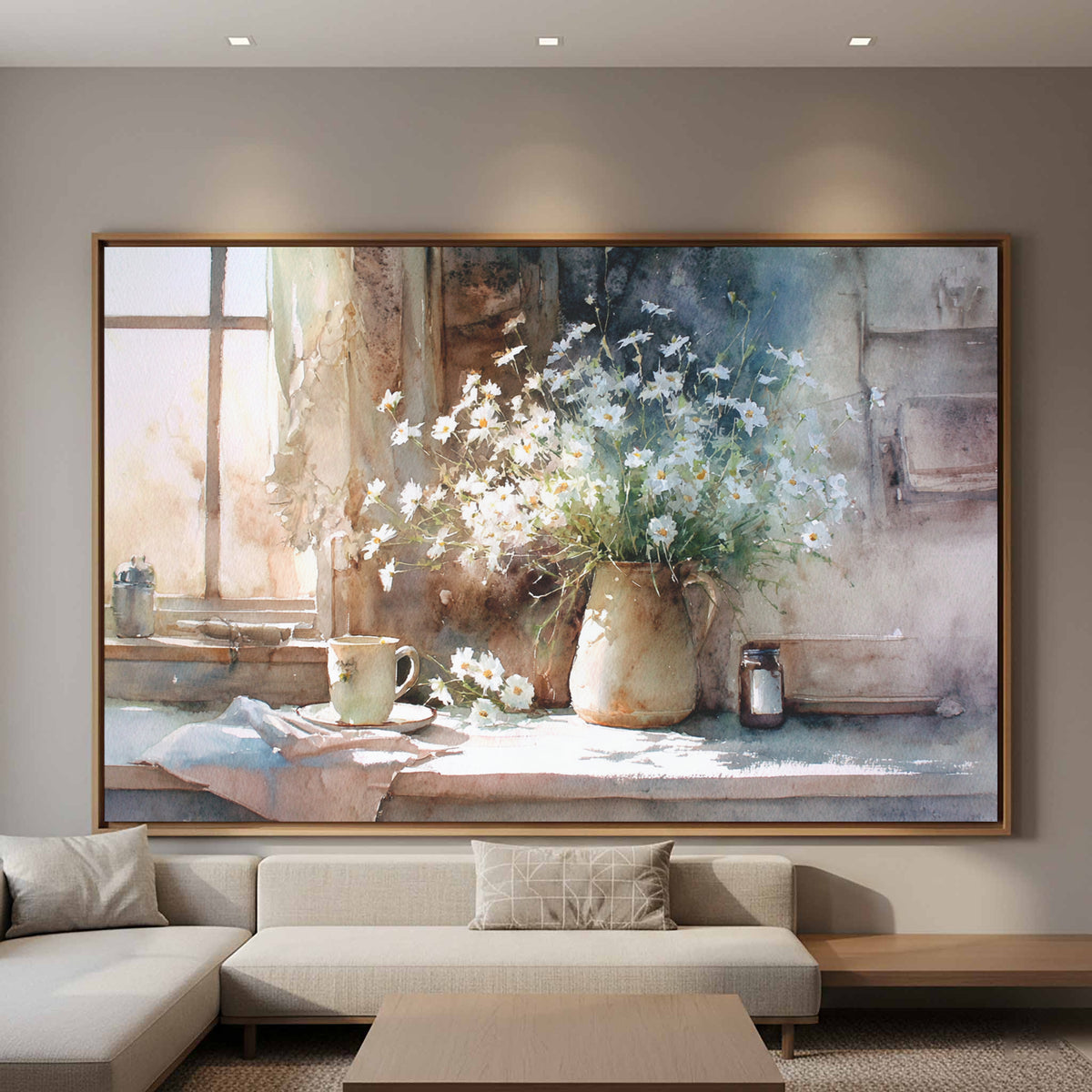 Rustic Watercolor Still Life Wall Art — product image 1