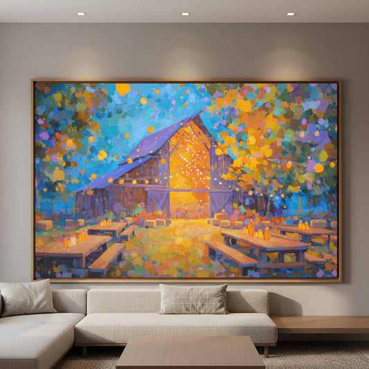 Autumn Barn Dance Canvas Art — product image 1