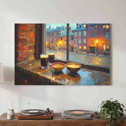 Boston Harbor Tavern Canvas Art — product image 3