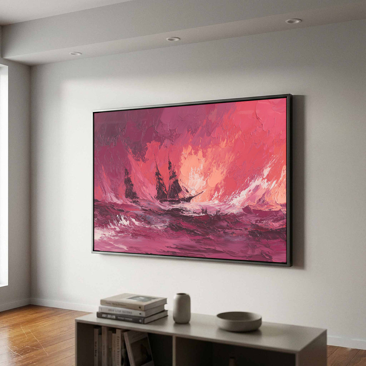 Abstract Storm Seascape Canvas Wall Art — product image 3