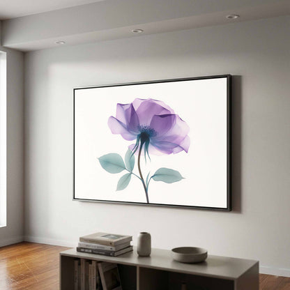 X-Ray Flower Canvas Print – styled room view 2