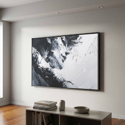 Abstract Intimate Couple Wall Art – styled room view 3