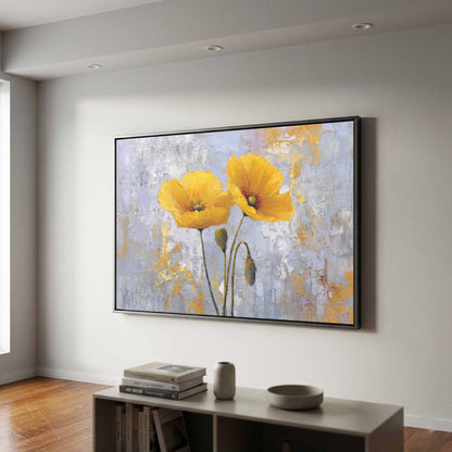 Yellow Poppy Canvas Wall Art — product image 1