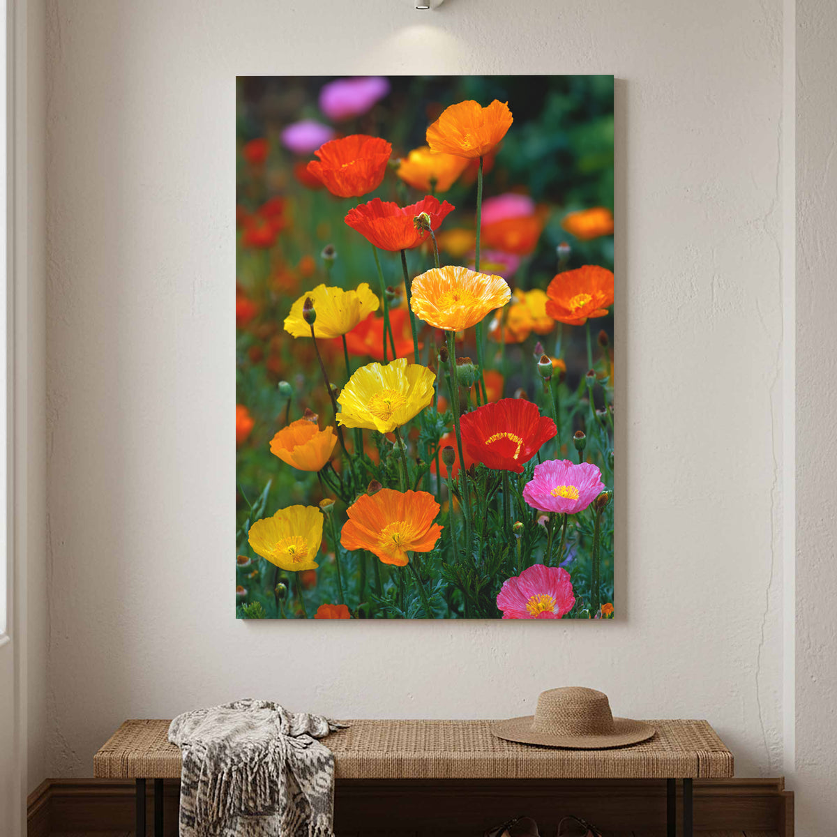 Vibrant Poppy Garden Canvas Art — product image 1