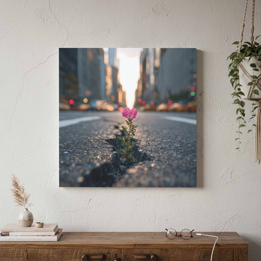Urban Flower Canvas Wall Art — product image 1