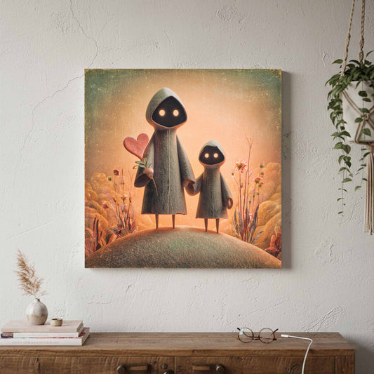 Heart Flower Garden Art Print — product image 1