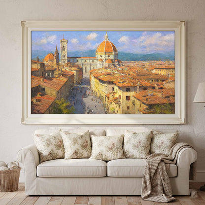 Florence Cathedral Canvas Print – styled room view 2