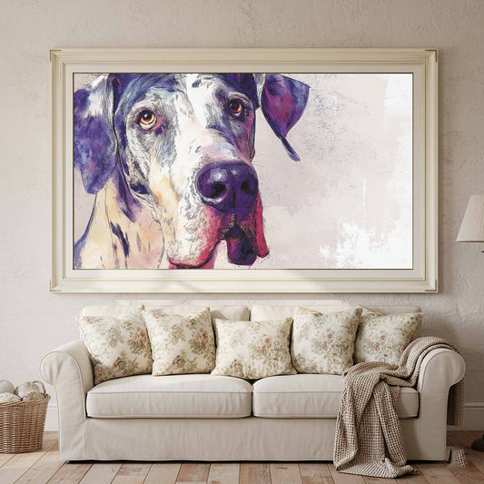 Great Dane Portrait Canvas Print — product image 1
