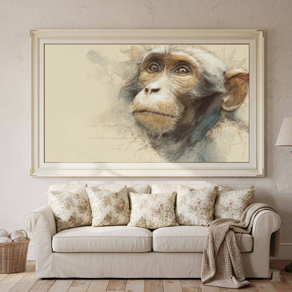 Monkey Portrait Canvas Print — product image 1