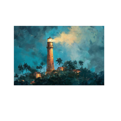 Lighthouse Canvas Wall Art – styled room view 2