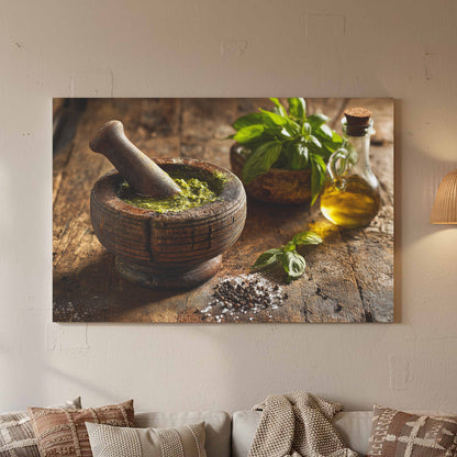 Rustic Kitchen Wall Art – styled room view 2