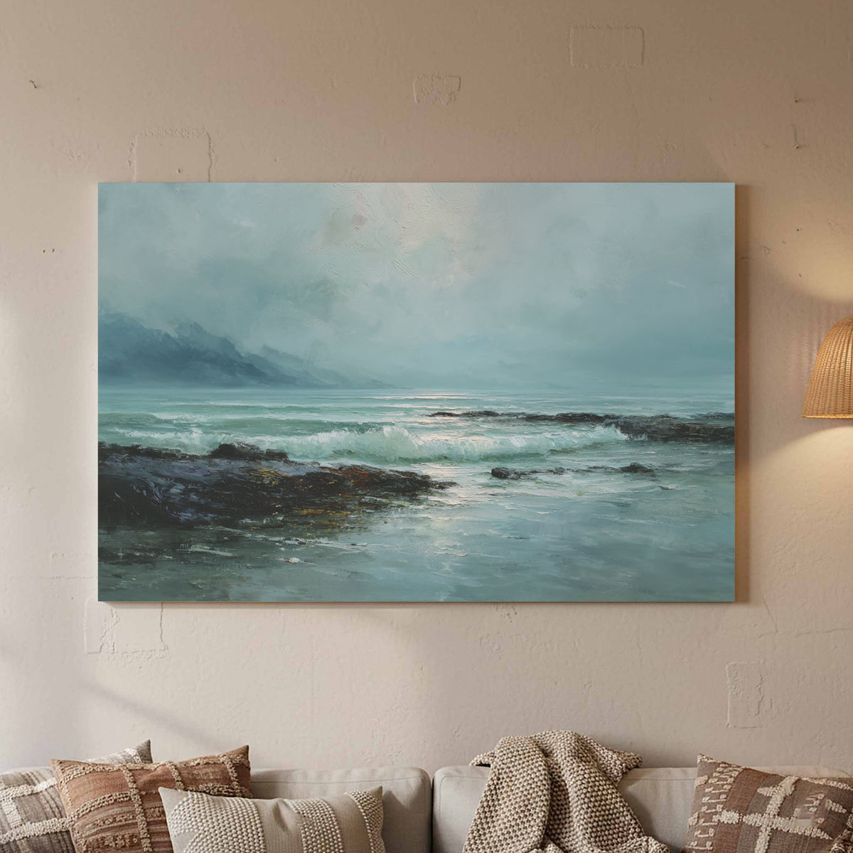 Coastal Seascape Canvas Wall Art — product image 4