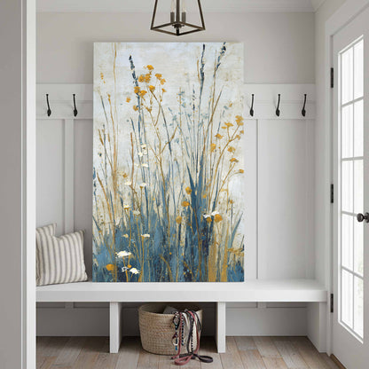 Abstract Botanical Wall Art – styled room view 3